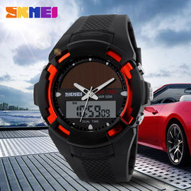 Ganda Waktu Solar Power terbuka Sport Syok Watches Quartz Digital