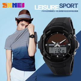 Ganda Waktu Multifungsi Digital Perhiasan Vogue EL Analog Digital Perhiasan