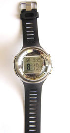Pria PU Buckle Digital getar Alarm Perhiasan Ganda Waktu Elektronik Perhiasan