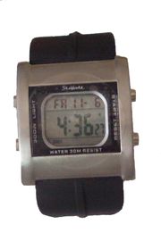 Multifungsi Digital Perhiasan Rectangular EL Backlight G-shock Getaran Jam tangan