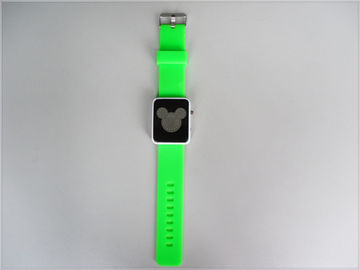 Hijau Silicone Wristband Perhiasan Waterproof, Digital Mickey Mouse watchs