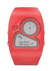 Ganda Wajah Plastik Digital Perhiasan Waterproof Red Unik Berbentuk Untuk Wanita
