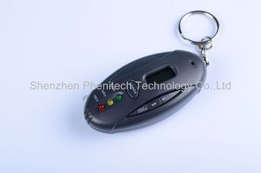 ABS Plastik Gantungan Kunci Breath Alcohol Tester, detektor alkohol digital Response Cepat