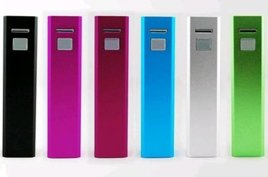 2600mAh Logam USB Portable Power Bank, Red pink Hijau Perak hitam