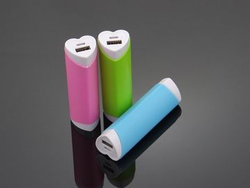 Bentuk Hati Lipstik USB Portable Power Bank Untuk Iphone / Ipod, Colorful