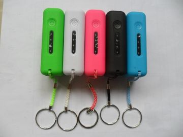 2600mAh USB Portable Power Bank Dengan LED Light, Red / Pink / Hijau