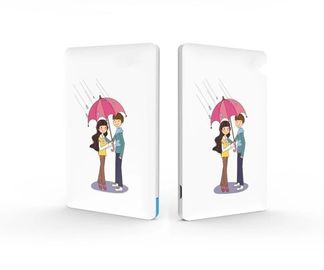 Portabel Slim Li-ion Power Bank 4000mAh Untuk Ponsel / Ipad, White