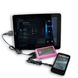 Universal ABS Cylinder Power Bank Untuk Smartphone, Putih / Biru / Merah