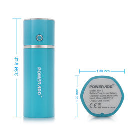 Mini Tabung Pocket 5000mAh Multi Fungsi Power Bank baterai Li-Polymer