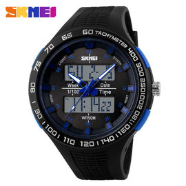 PU asli Strap 50M Jauh Waterproof Analog Digital Perhiasan Untuk Kebugaran Sport Kekasih