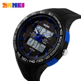 PU asli Strap 50M Jauh Waterproof Analog Digital Perhiasan Untuk Kebugaran Sport Kekasih