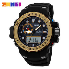 ABS Plastik Syok Olahraga Analog Digital Wrist Watch 50 M Waterproof For Ladies