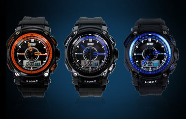 5 Wrist Watch, Jam Wrist ATM Analog Digital ABS Case LCD Display
