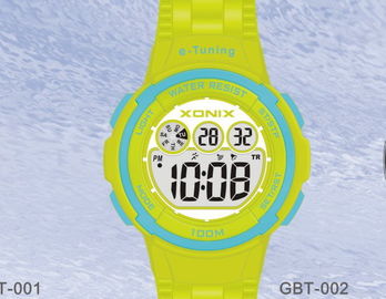 Waterproof Putaran Sporty Diri Kalibrasi Digital Wrist Watches Untuk Wanita