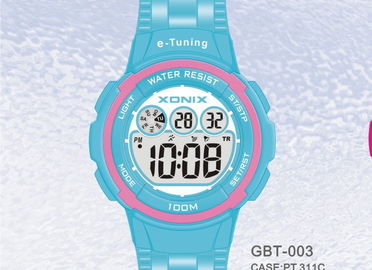 Waterproof Putaran Sporty Diri Kalibrasi Digital Wrist Watches Untuk Wanita