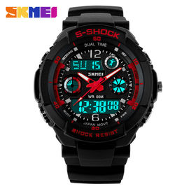 Durable Analog Digital Wrist Watch Dengan Gerakan Baterai Jepang