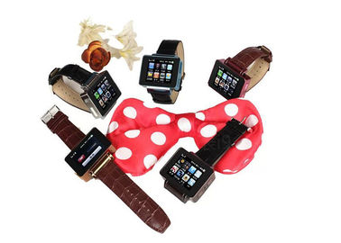 Nirkabel Bluetooth Cerdas Watch Phone Produsen Logam Casing Kulit Strap
