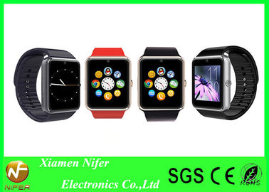 Perak Emas atau Black Metal Bluetooth Wrist pintar Gelang Watch Phone untuk Promosi Hadiah