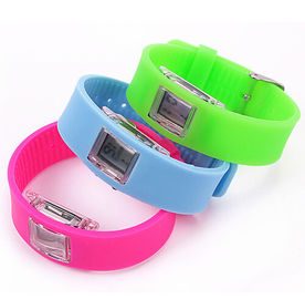 Gerakan kasual bergaya LED Digital Wrist Watch Fleksibel For Boys / Girls