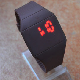 Unisex LED Digital Wrist Watch Hitam Untuk Hadiah Natal, Faceless Gelang LED Watch