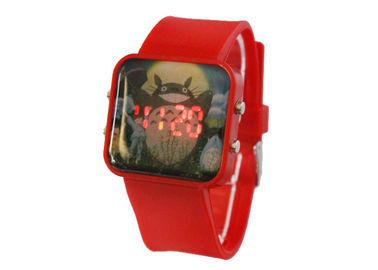 Big Pola persegi Touch Screen Digital Watches Stainless Steel Kembali untuk Anak-anak