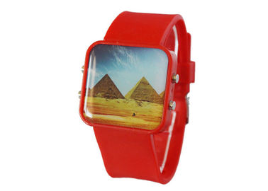 Big Pola persegi Touch Screen Digital Watches Stainless Steel Kembali untuk Anak-anak