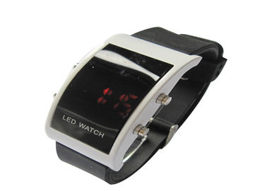 Mode Big Wajah Pria LED Digital Wrist Watch Touch Screen Dengan Red LED Lights