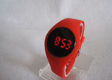 Red Trendy Keren Silicone Touch Screen Digital Wrist Watches Untuk Wanita