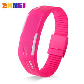 Unisex Gaya Thin LED Digital Wrist Watch Multifungsi terang Backlight