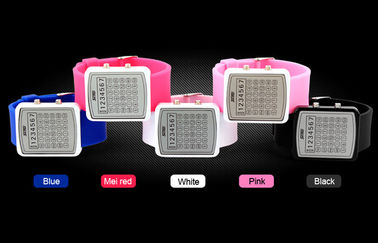 EL Backlight LED Digital Watch, Kalkulator Dial Jam Cermin