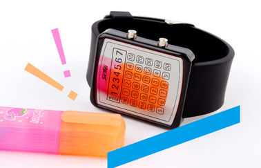 EL Backlight LED Digital Watch, Kalkulator Dial Jam Cermin