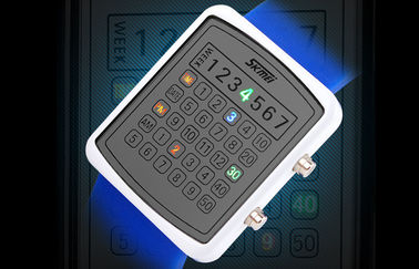 EL Backlight LED Digital Watch, Kalkulator Dial Jam Cermin