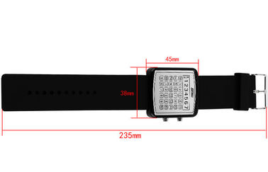 EL Backlight LED Digital Watch, Kalkulator Dial Jam Cermin