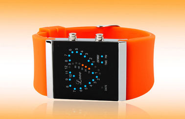 Gadis LED Digital Wrist Watch, Biru Silicone Strap Jam Elektronik