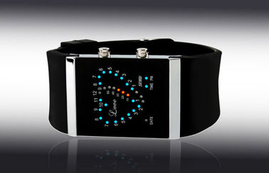 Gadis LED Digital Wrist Watch, Biru Silicone Strap Jam Elektronik