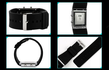 Gadis LED Digital Wrist Watch, Biru Silicone Strap Jam Elektronik