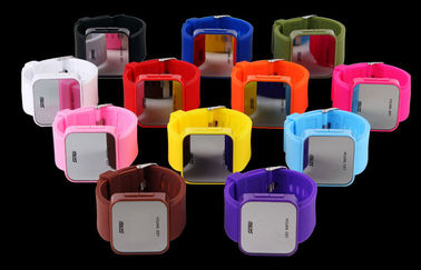 Wommens pink Digital Perhiasan ABS Case LED Wrist Watch 1 ATM Water Resistant