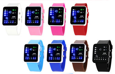 Lady shockproof LED Digital Wrist Watch, antimagnetic Binary Perhiasan