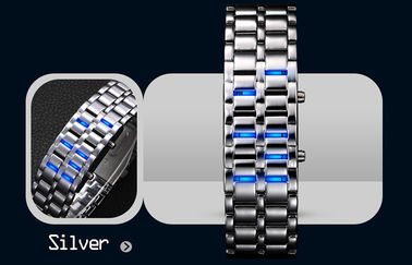 Tahan air LED Digital Wrist Watch, Man Iron Samurai Perhiasan