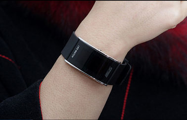 Unisex PU Band LED Digital Wrist Watch 3 Water ATM Tahan