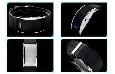 Unisex PU Band LED Digital Wrist Watch 3 Water ATM Tahan