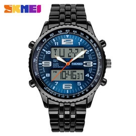 Hitam LCD Logam Strap Tonton