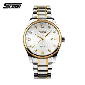 Waterproof Emas Logam Strap Tonton Business Leisure Untuk Pria