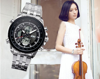 Water Resistant Luxury Business Wrist Watch Jepang Quartz Movt Untuk Man