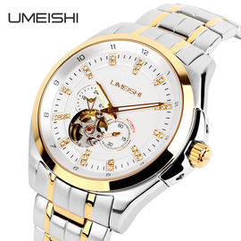 Mesin Otomatis Logam Strap Tonton Men Smart Luxury Struktur Skeleton visiable