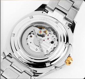 Mesin Otomatis Logam Strap Tonton Men Smart Luxury Struktur Skeleton visiable