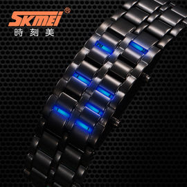 Kustom Logam Band Perhiasan Iron Samurai Biru Led Gelang Perhiasan Untuk Pria