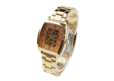Vogue Unisex Quartz Analog Tampilan Logam Strap Watch Dengan Stainless Steel Case