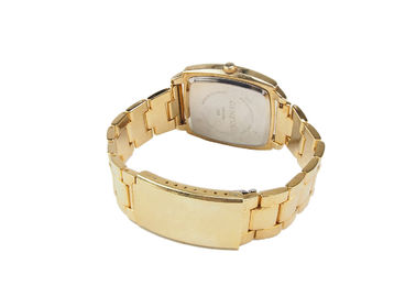 Vogue Unisex Quartz Analog Tampilan Logam Strap Watch Dengan Stainless Steel Case