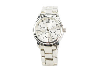 Stainless Steel Silvey Tipis Logam Strap Watch, Quartz Mens Wrist Watches
